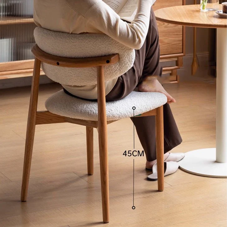 Visby Natural Solid Oak Dining Chair - Image 4
