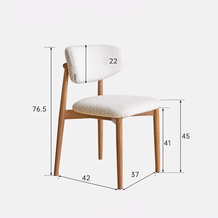 Visby Natural Solid Oak Dining Chair - Image 8