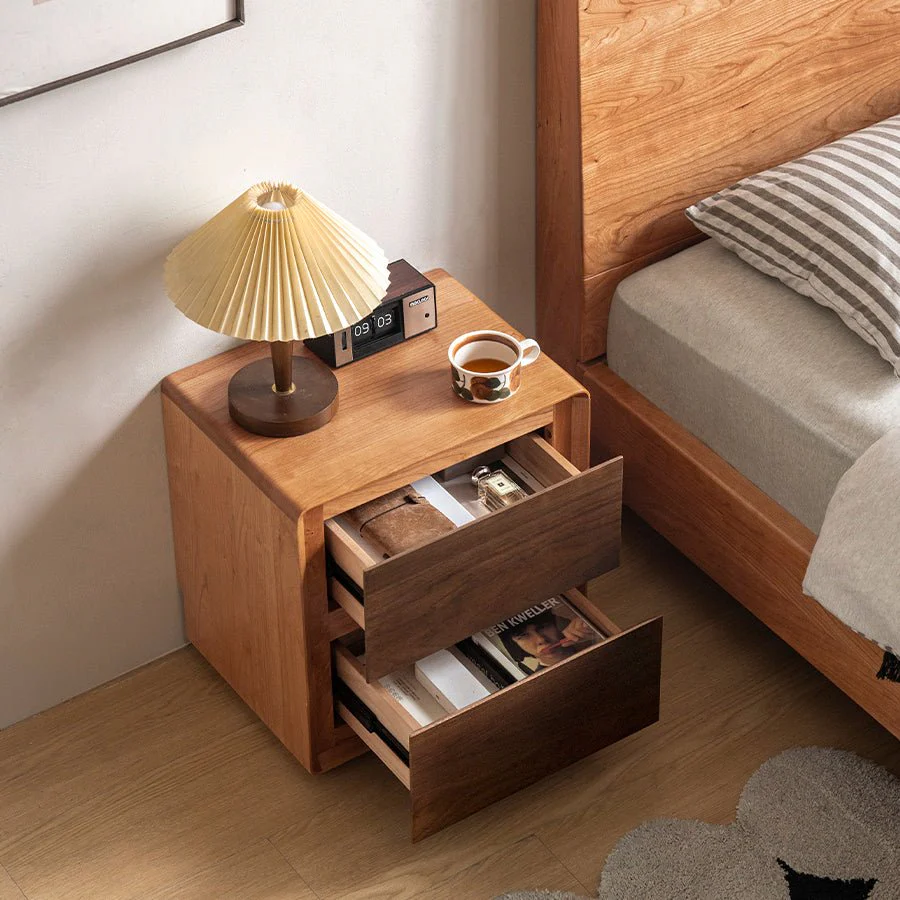 Viviez Colour Matching Floor Standing Bedside Table - Image 6