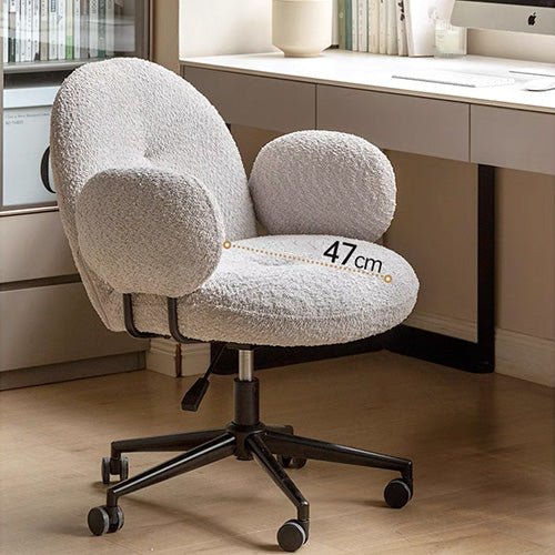 Vivo Ergonomic Faux Shearling Study Chair - Image 3