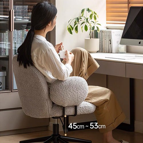 Vivo Ergonomic Faux Shearling Study Chair - Image 5