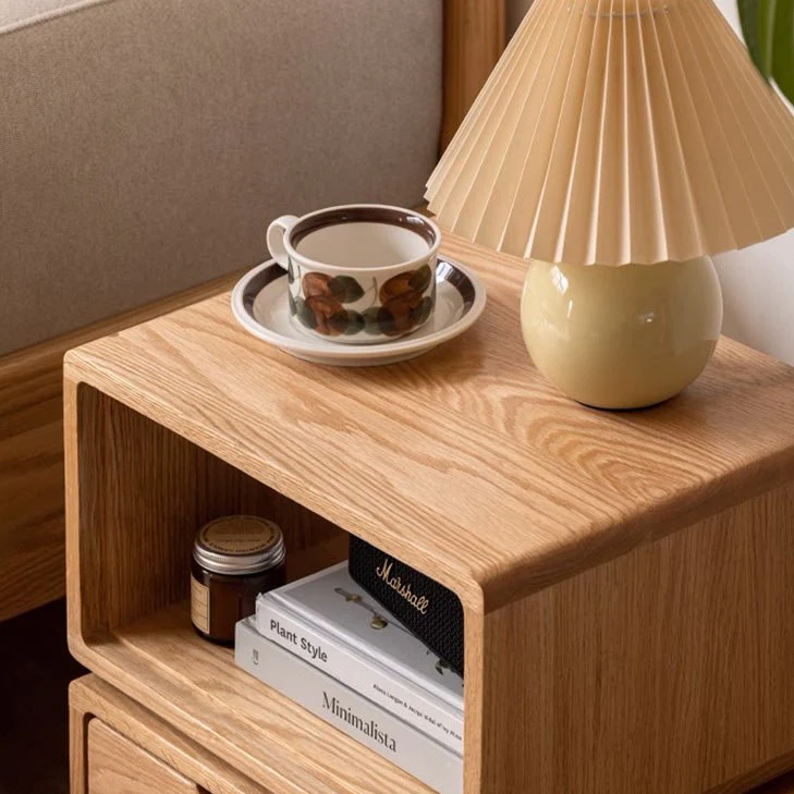 Warburg Natural Solid Oak Side Table - Image 5