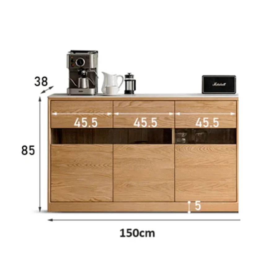 Warburg Natural Solid Oak Sideboard - Image 12