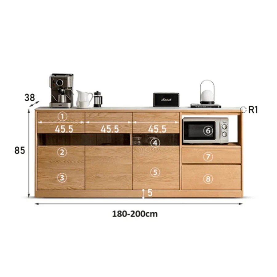 Warburg Natural Solid Oak Sideboard - Image 13
