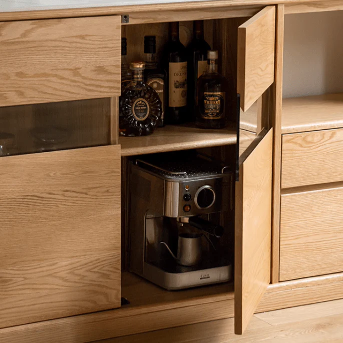 Warburg Natural Solid Oak Sideboard - Image 7