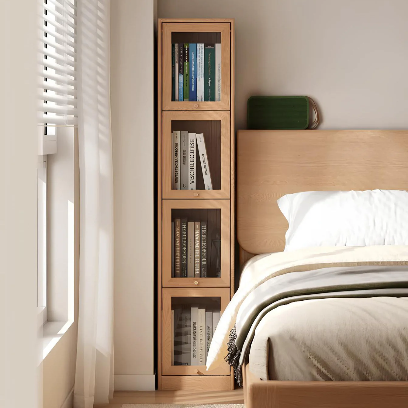 Warburg Solid Oak Display/Bookcase - Image 5