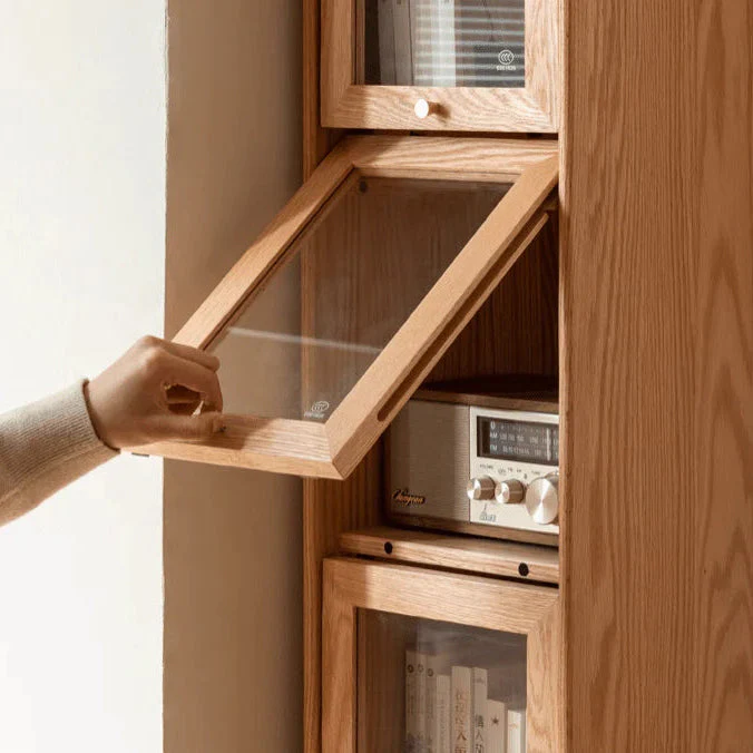 Warburg Solid Oak Display/Bookcase - Image 7