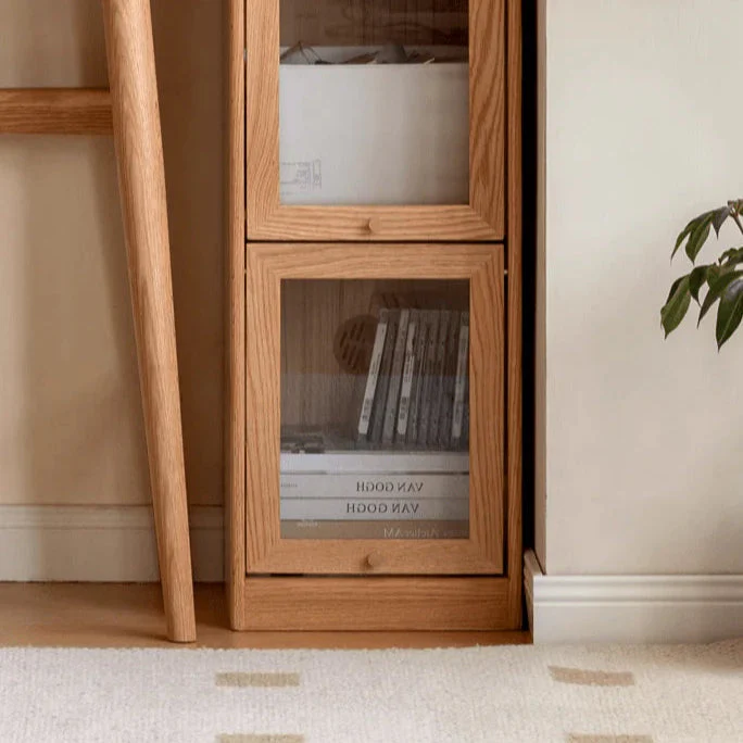 Warburg Solid Oak Display/Bookcase - Image 8
