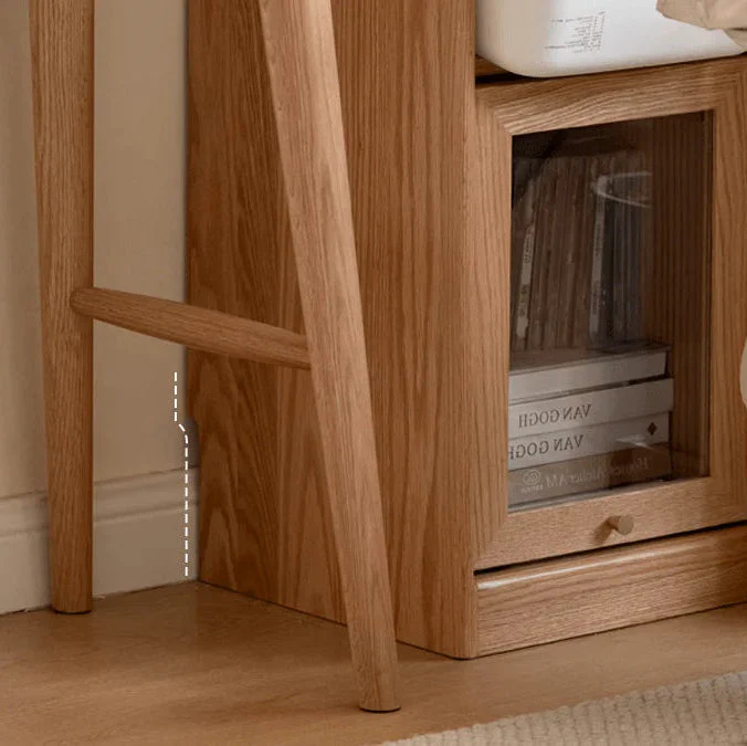 Warburg Solid Oak Display/Bookcase - Image 9